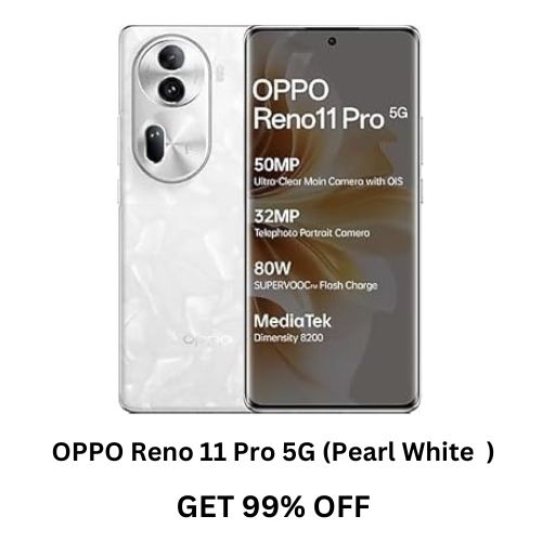 OPPO Reno 11 Pro 5G (Pearl White, 12GB RAM, 256GB Storage)