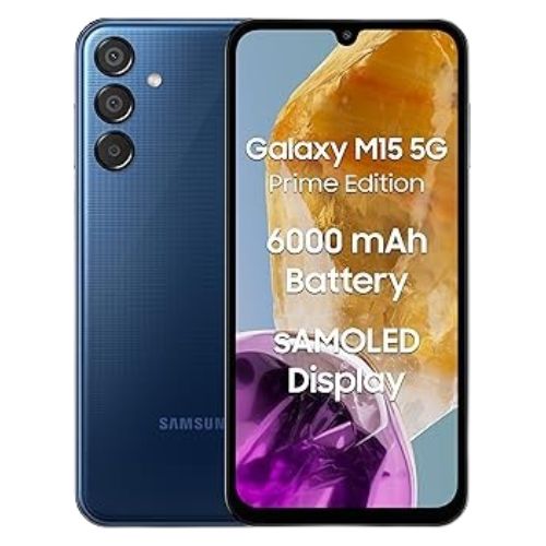 Samsung Galaxy M15 5G Prime Edition Review Blue Topaz, 8GB RAM, 128GB Storage