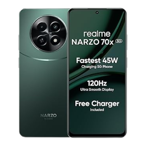 realme NARZO 70x 5G (Forest Green, 8GB RAM,128GB Storage)